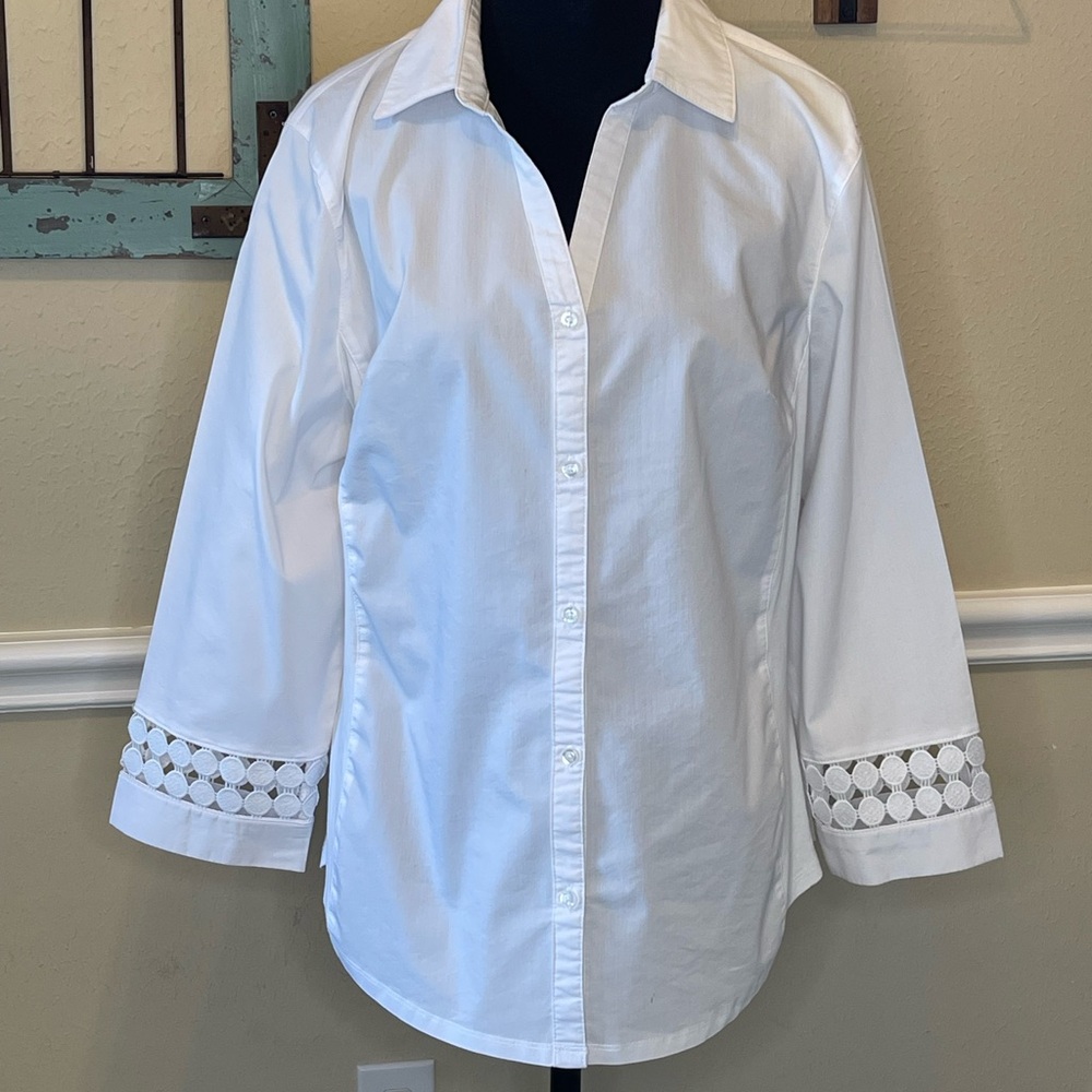 Zac & Rachel Elegant White Button-Down Shirt